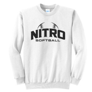 Nitro SB Club Unisex Fleece Crewneck Sweatshirt-White