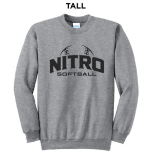 Nitro SB Club Tall Fleece Crewneck Sweatshirt-Athletic heather