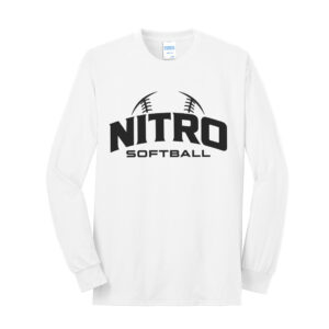 Nitro SB Club Unisex Cotton Long Sleeve Tee- White