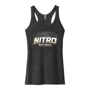 Nitro SB Club Next Level Women’s Triblend Racerback Tank-Vintage Black