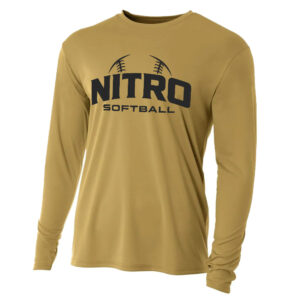 Nitro SB Club Adult Cooling Performance long sleeve Crew Tee-Vegas Gold (M-4x)