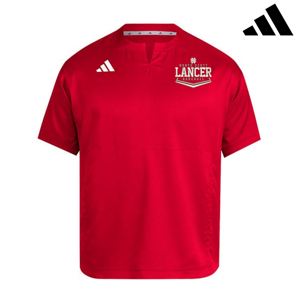 NS Baseball Adidas Adizero Dugout Cage Jacet - POWER RED