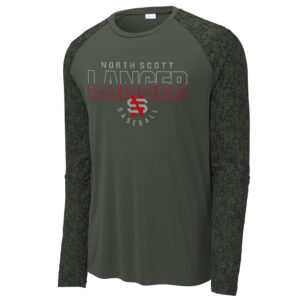 NS Baseball Sport-Tek Long Sleeve Digi Camo Tee Men-Black