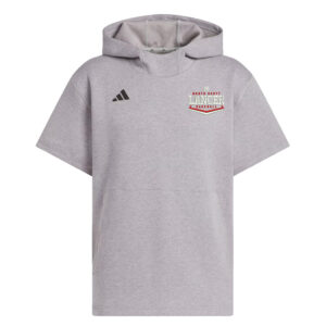 NS Baseball Adidas Dugout NWV Short Sleeve Hoodie- Medium Grey Heather