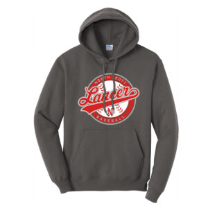 NS Baseball Unisex Classic Core weight Cozy Pullover Hooded Sweatshirt-Charcoal