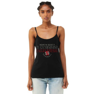 NS Baseball Bella Canvas Ladies’ Micro Rib Spaghetti Strap Tank-Black