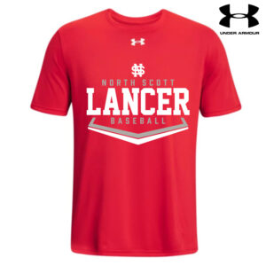 NS Baseball Under Armour short sleeve Men’s Team Tech Tee-Red