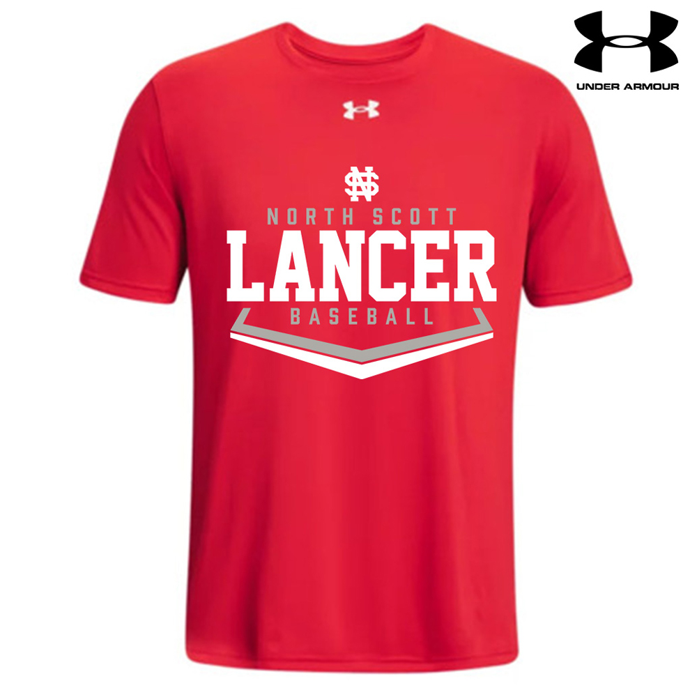 NS Baseball Under Armour short sleeve Men's Team Tech Tee-Red