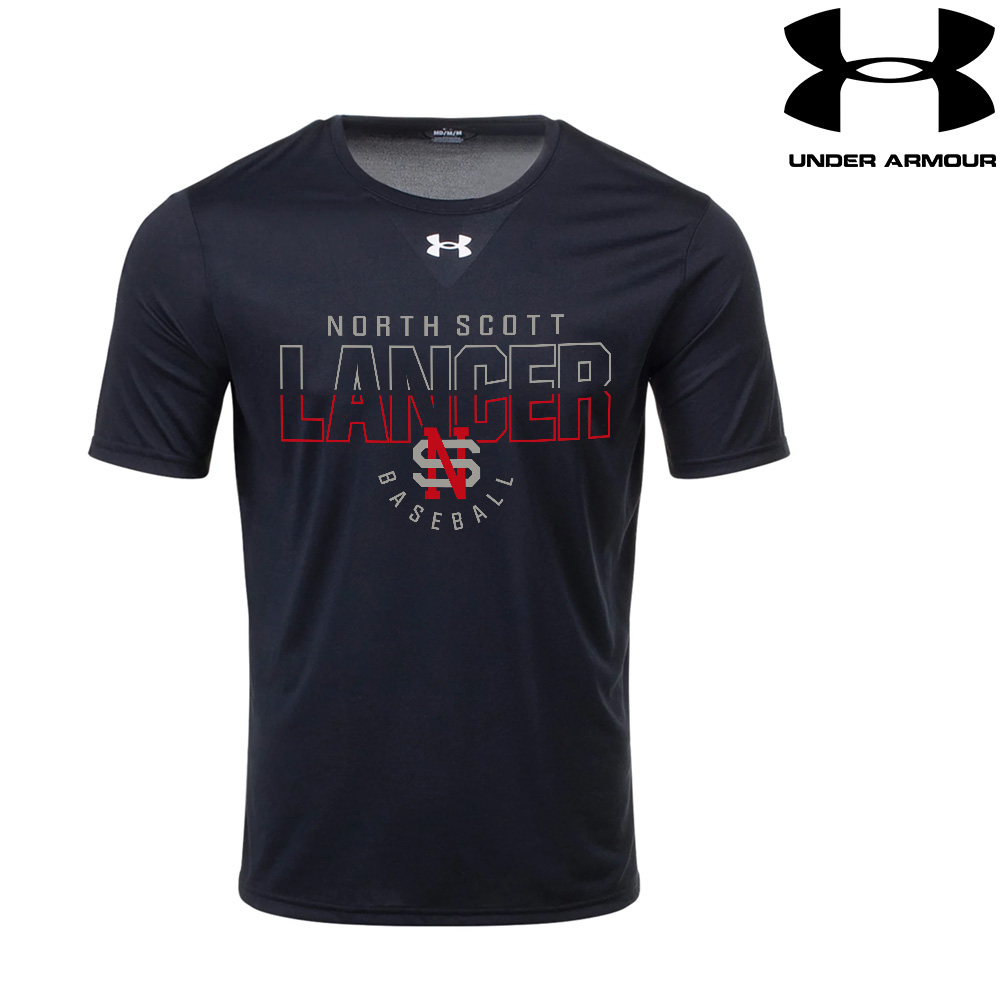 NS Baseball Under Armour short sleeve Men's Team Tech Tee-Black