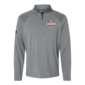 NS Baseball Adidas – Shoulder Stripe Quarter-Zip Pullover-Grey Three