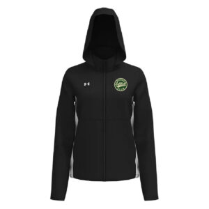 Boone Softball Club Under Armour Rival Stretch Woven Women’s Jacket-Black/White