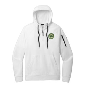 Boone Softball Club Nike Therma-FIT Pocket 1/4-Zip Fleece Hoodie Men-White