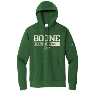 Boone Softball Club Nike Club Fleece Sleeve Swoosh Pullover Hoodie Men-Gorge Green