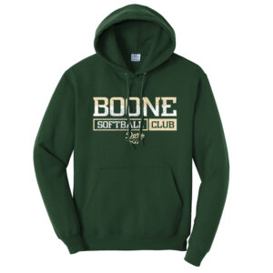 Boone Softball Club Unisex Fleece Hooded Sweatshirt-Dark Green
