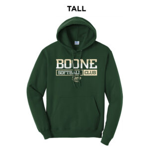 Boone Softball Club Tall Fleece Hooded Sweatshirt-Dark Green