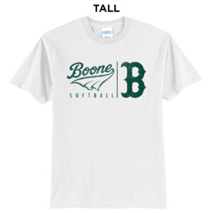 Boone Softball Club Tall Short Sleeve Tee-White