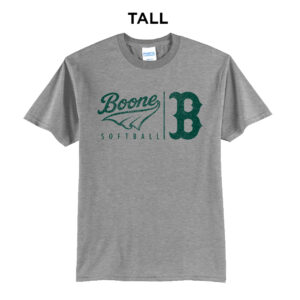 Boone Softball Club Tall Short Sleeve Tee-Athletic Heather