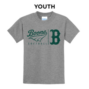 Boone Softball Club Youth Short Sleeve Tee-Athletic Heather