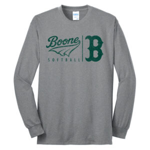 Boone Softball Club Unisex Cotton Long Sleeve Tee-Athletic Heather