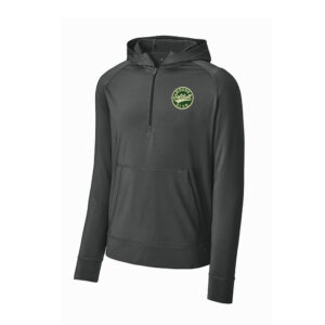 Boone Softball Club Sport-Tek Men Sport-Wick Stretch 1/2-Zip Hoodie-Charcoal Grey