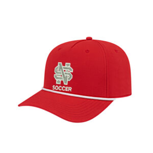 NS Soccer ICON performance rope golf cap-Red/White