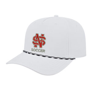 NS Soccer ICON performance rope golf cap-White/White/Black