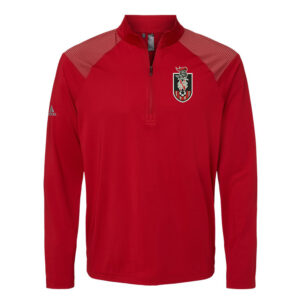 NS Soccer Adidas – Shoulder Stripe Quarter-Zip Pullover Men-Red