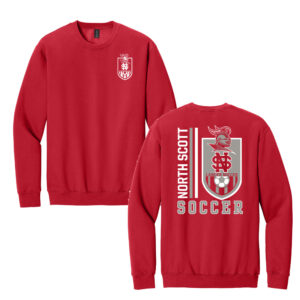 NS Soccer Gildan Unisex Softstyle Crewneck Sweatshirt-Red