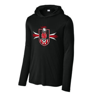 NS Soccer Sport-Tek Men Posi-UV Pro Long Sleeve Hoodie-Black