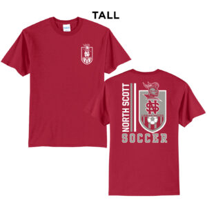 NS Soccer Tall Short Sleeve Tee-Red