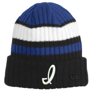 POP New Era Ribbed Tailgate Beanie-Royal/Black/White