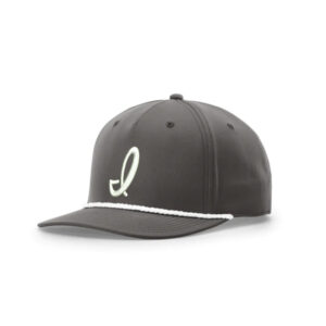 POP Richardson FIVE PANEL Classic Rope Cap-Dark Grey/White