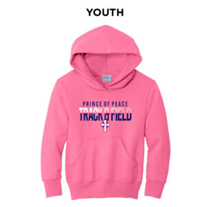 POP Youth Fleece Hooded Sweatshirt-Neon Pink