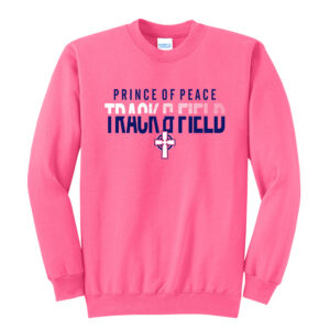 POP Unisex Fleece Crewneck Sweatshirt-Neon Pink