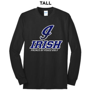 POP Tall Cotton Long Sleeve Tee-Black