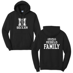 POP Unisex Fleece Hooded Sweatshirt-Black