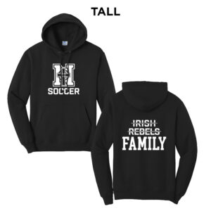 POP Tall Fleece Hooded Sweatshirt-Black