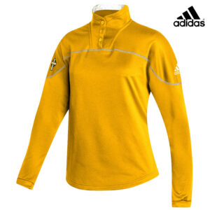 POP Adidas Women’s Stadium 1/4 snap pullover – GOLD