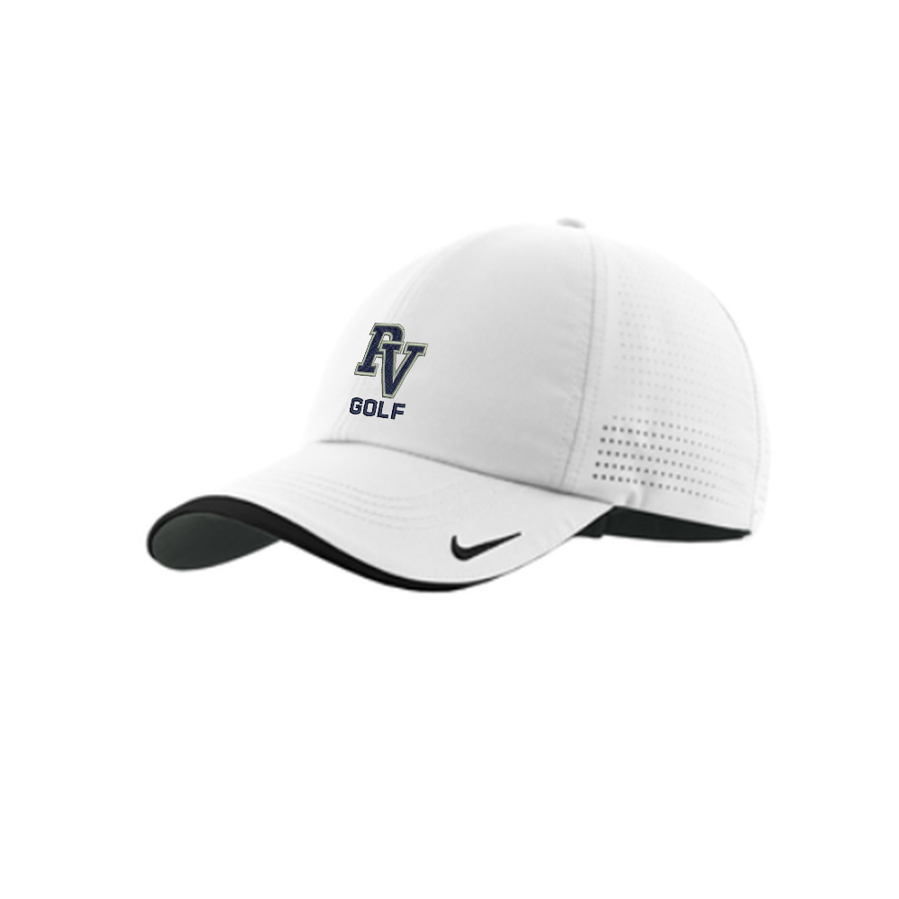 PV Girls Golf Nike Dri-FIT Perforated Performance Cap-White/Black