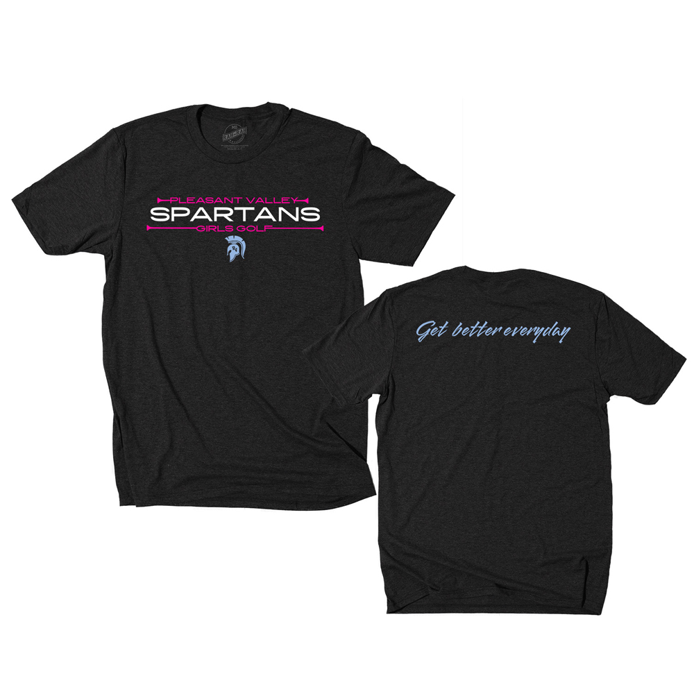 PV Girls Golf Unisex Premium Short Sleeve Tee-Black