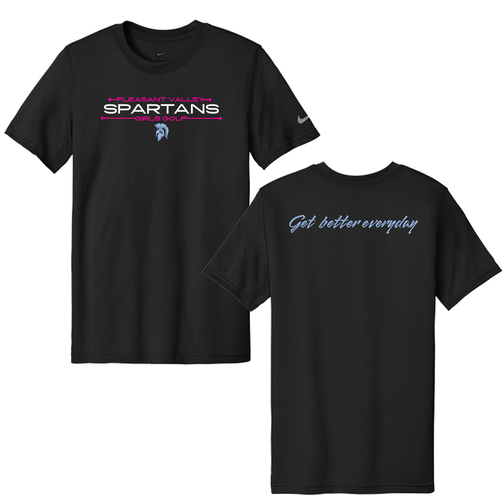 PV Girls Golf Nike Swoosh Sleeve rLegend Tee Men-Black