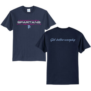 PV Girls Golf Unisex Short Sleeve Tee-navy