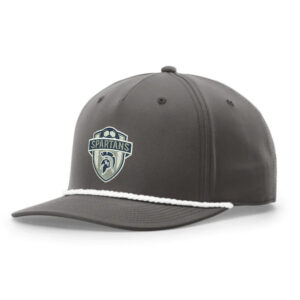 PV Soccer Richardson FIVE PANEL Classic Rope Cap-Dark Grey/White