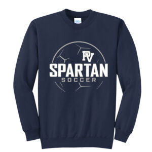 PV Soccer Unisex Fleece Crewneck Sweatshirt-Navy