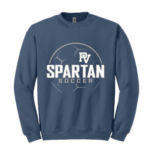 PV Soccer Gildan Unisex Fleece Crewneck Sweatshirt-Indigo