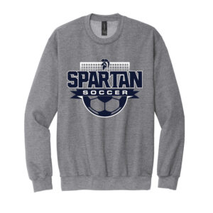 PV Soccer Gildan Unisex Softstyle Crewneck Sweatshirt-Sport Grey
