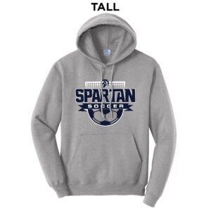 PV Soccer TALL Classic Pullover Hooded Sweatshirt-Athletic Heather