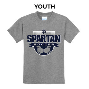 PV Soccer Youth Short Sleeve Tee-Athletic Heather