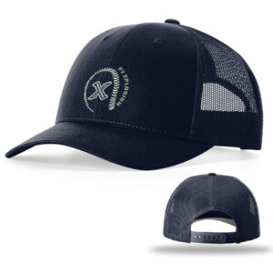 PV Xplosion Richardson Low Profile mesh back/snap back trucker cap-Navy