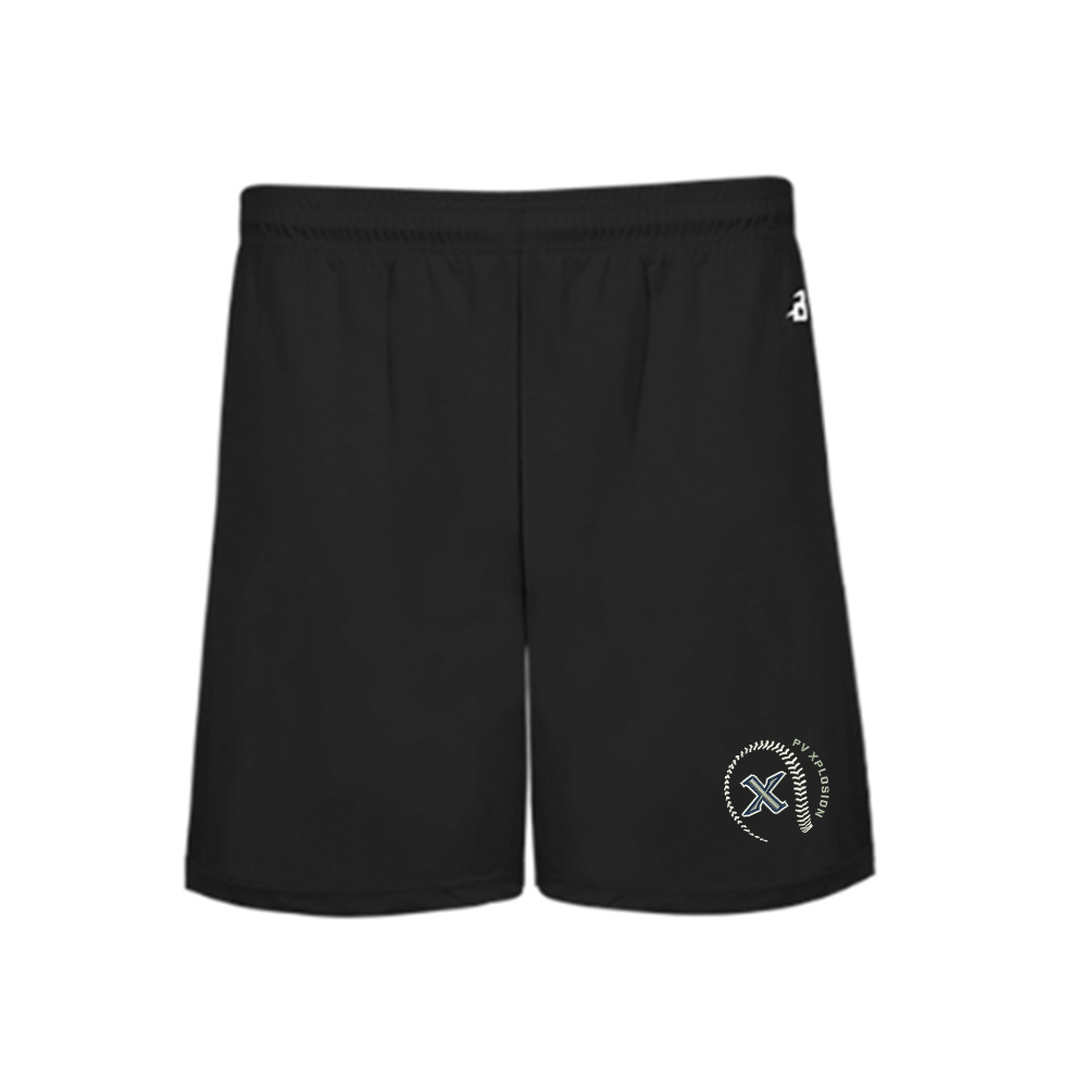 PV Xplosion Men Badger B-Core 5" Pocketed Short-Black